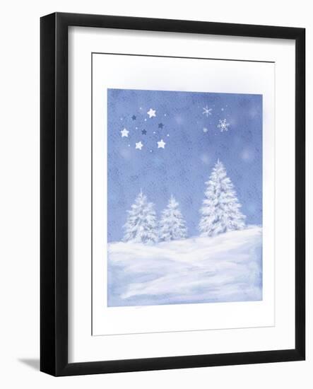 Sky, Tree, Stars-MAKIKO-Framed Giclee Print