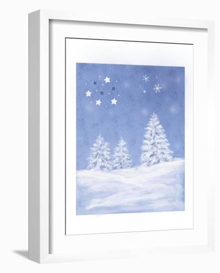 Sky, Tree, Stars-MAKIKO-Framed Giclee Print