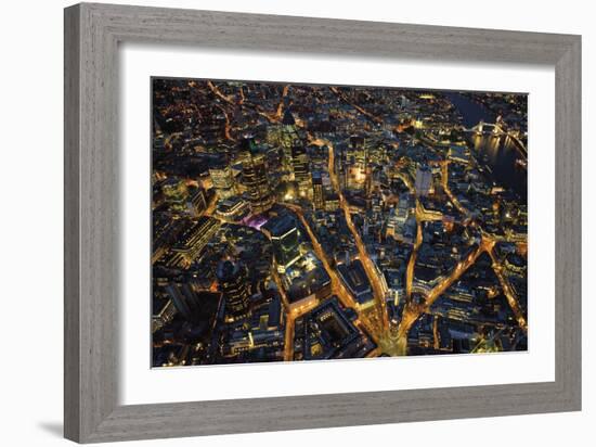 Sky View London I-Jason Hawkes-Framed Art Print