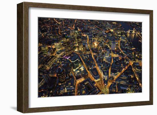 Sky View London I-Jason Hawkes-Framed Art Print