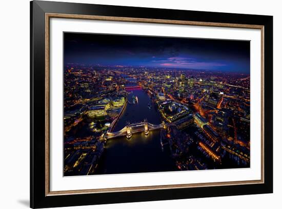 Sky View London II-Jason Hawkes-Framed Giclee Print