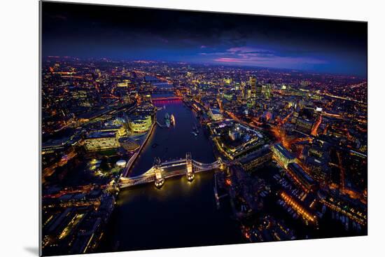 Sky View London II-Jason Hawkes-Mounted Giclee Print