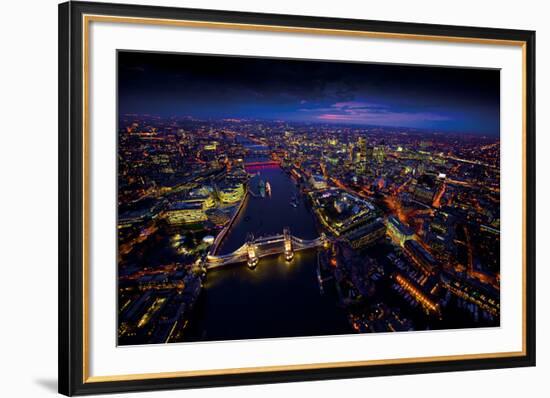 Sky View London II-Jason Hawkes-Framed Giclee Print