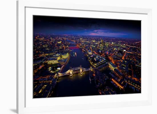Sky View London II-Jason Hawkes-Framed Giclee Print