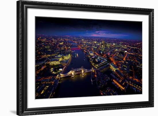 Sky View London II-Jason Hawkes-Framed Giclee Print