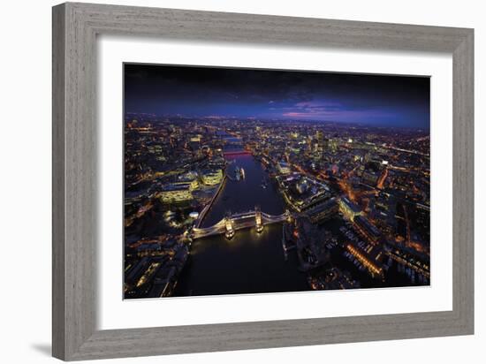 Sky View London II-Jason Hawkes-Framed Art Print