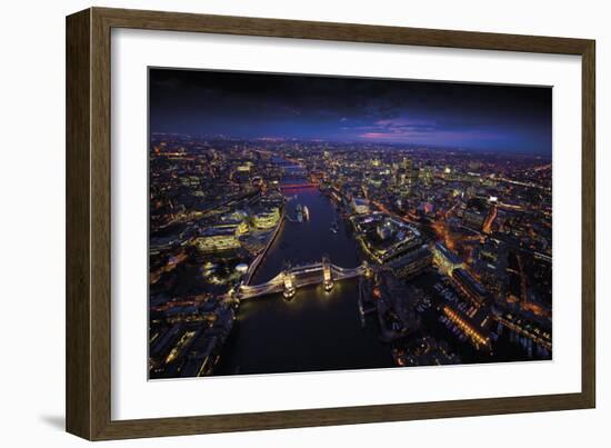 Sky View London II-Jason Hawkes-Framed Art Print