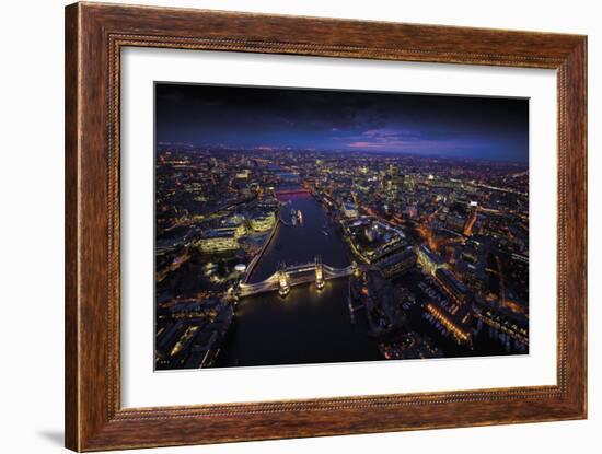 Sky View London II-Jason Hawkes-Framed Art Print