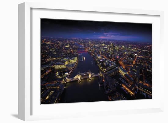 Sky View London II-Jason Hawkes-Framed Art Print