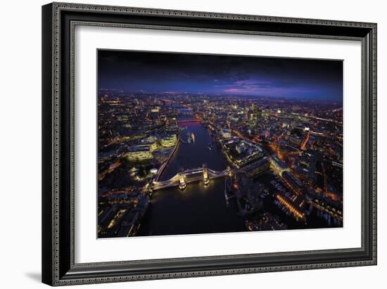 Sky View London II-Jason Hawkes-Framed Art Print