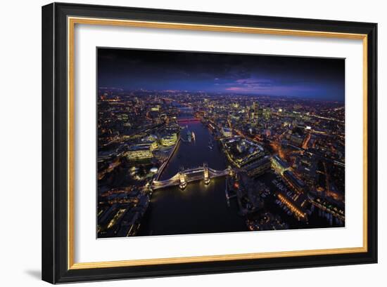 Sky View London II-Jason Hawkes-Framed Art Print