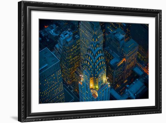 Sky View New York I-Jason Hawkes-Framed Giclee Print