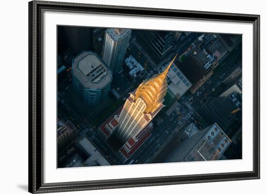 Sky View New York II-Jason Hawkes-Framed Giclee Print