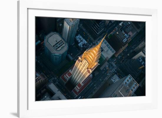 Sky View New York II-Jason Hawkes-Framed Giclee Print