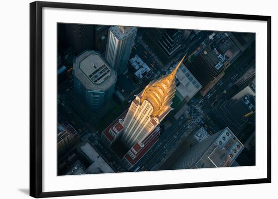 Sky View New York II-Jason Hawkes-Framed Giclee Print