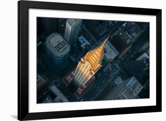 Sky View New York II-Jason Hawkes-Framed Giclee Print