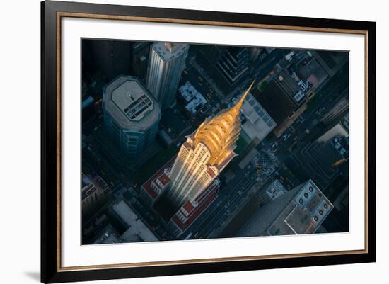 Sky View New York II-Jason Hawkes-Framed Giclee Print