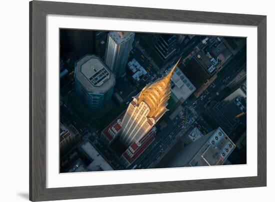 Sky View New York II-Jason Hawkes-Framed Giclee Print