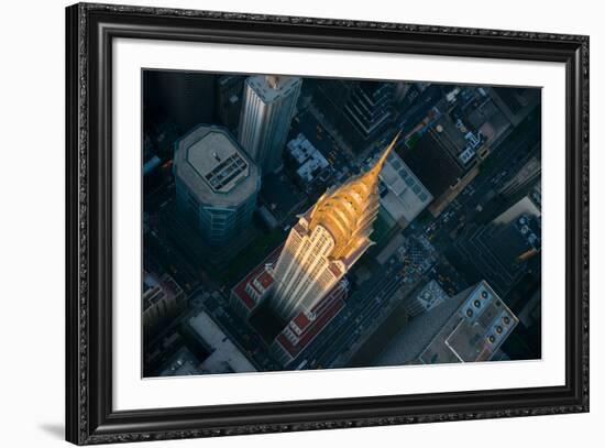 Sky View New York II-Jason Hawkes-Framed Giclee Print