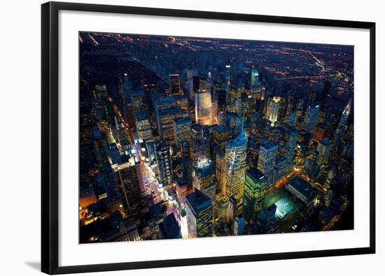 Sky View New York IV-Jason Hawkes-Framed Giclee Print