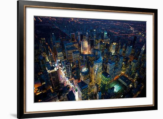 Sky View New York IV-Jason Hawkes-Framed Giclee Print