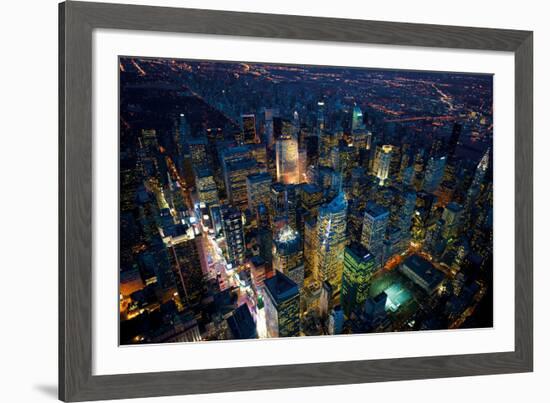 Sky View New York IV-Jason Hawkes-Framed Giclee Print