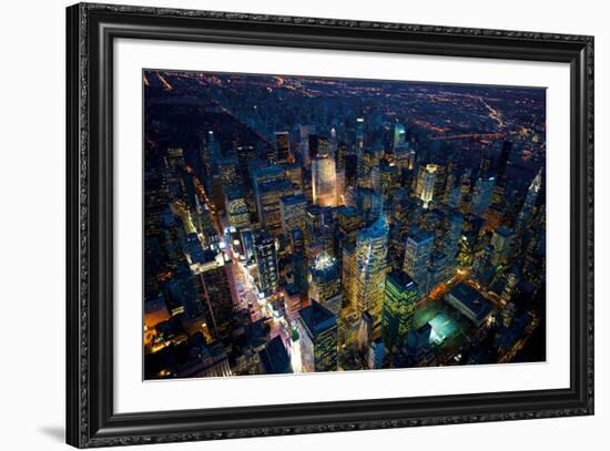 Sky View New York IV-Jason Hawkes-Framed Giclee Print