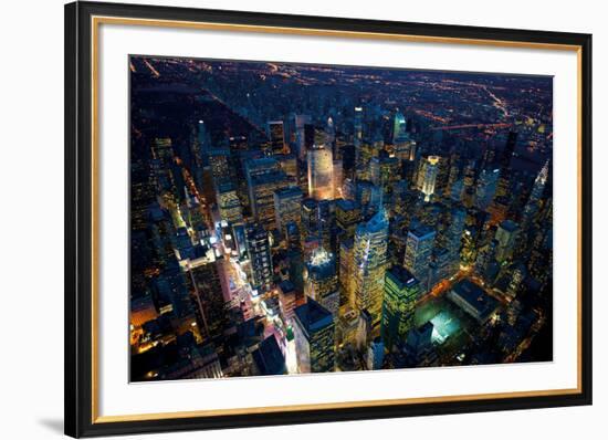 Sky View New York IV-Jason Hawkes-Framed Giclee Print