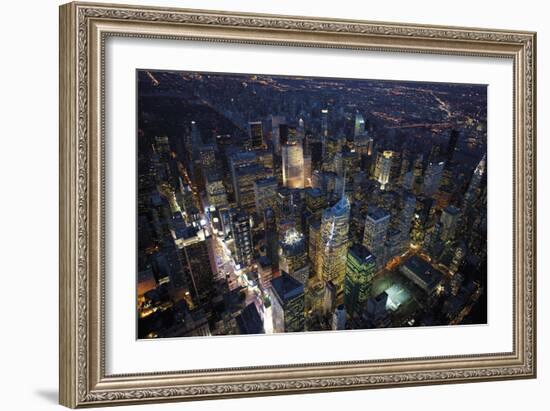 Sky View New York IV-Jason Hawkes-Framed Art Print