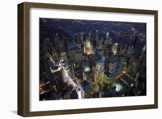 Sky View New York IV-Jason Hawkes-Framed Art Print