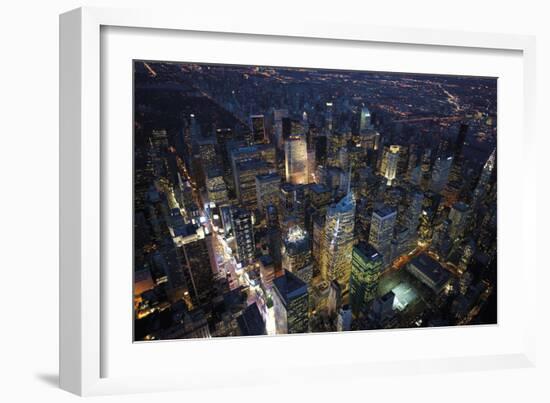 Sky View New York IV-Jason Hawkes-Framed Art Print