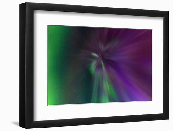 Sky with Aurora borealis, Alberta, Canada-null-Framed Photographic Print