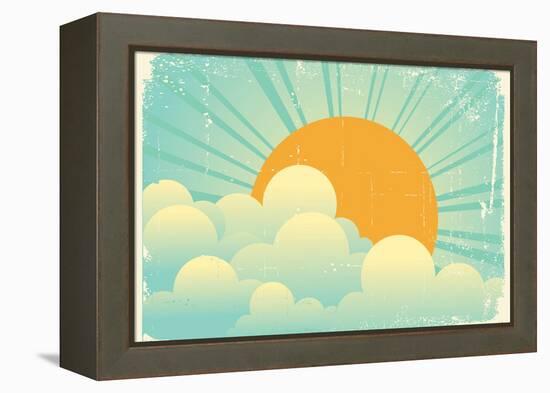 Sky With Beautifull Clouds-GeraKTV-Framed Stretched Canvas