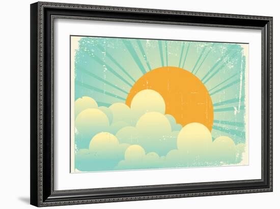 Sky With Beautifull Clouds-GeraKTV-Framed Art Print