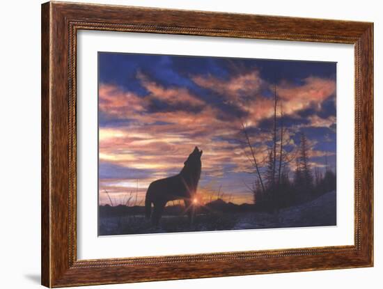 Sky Wolf-Bill Makinson-Framed Giclee Print