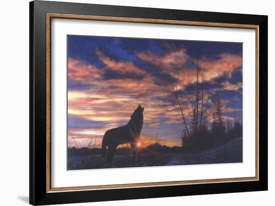 Sky Wolf-Bill Makinson-Framed Giclee Print