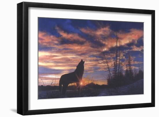 Sky Wolf-Bill Makinson-Framed Giclee Print