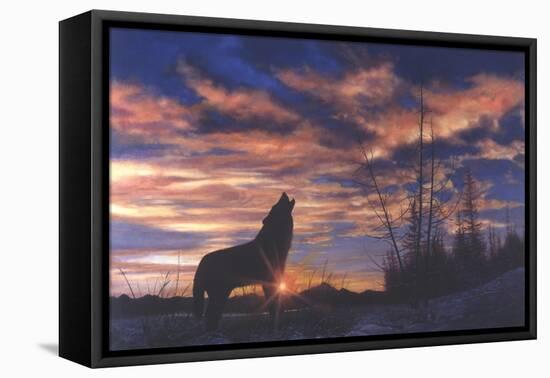 Sky Wolf-Bill Makinson-Framed Premier Image Canvas