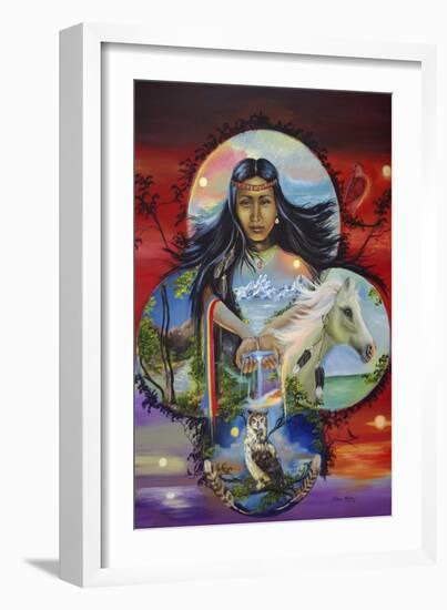 Sky Woman-Sue Clyne-Framed Giclee Print