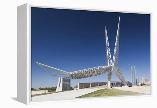 Skydance Footbridge over Highway I-40, Oklahoma City, Oklahoma, USA-Walter Bibikow-Framed Premier Image Canvas