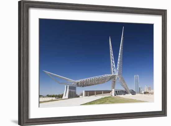 Skydance Footbridge over Highway I-40, Oklahoma City, Oklahoma, USA-Walter Bibikow-Framed Photographic Print