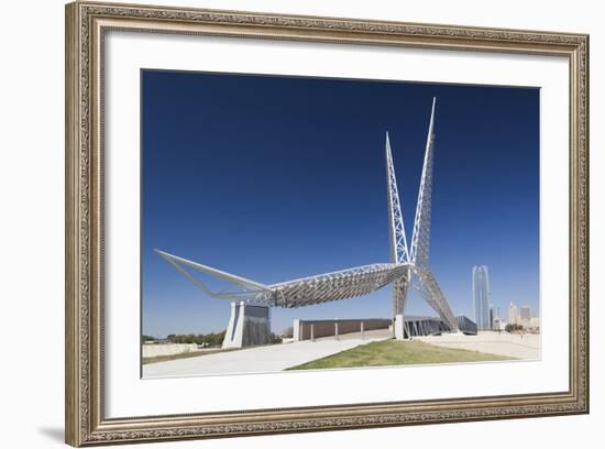 Skydance Footbridge over Highway I-40, Oklahoma City, Oklahoma, USA-Walter Bibikow-Framed Photographic Print