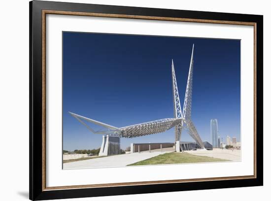 Skydance Footbridge over Highway I-40, Oklahoma City, Oklahoma, USA-Walter Bibikow-Framed Photographic Print