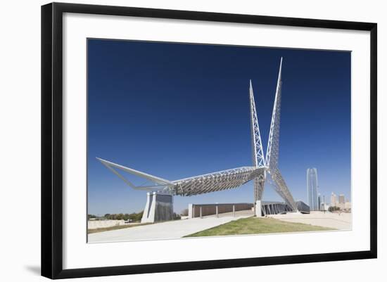 Skydance Footbridge over Highway I-40, Oklahoma City, Oklahoma, USA-Walter Bibikow-Framed Photographic Print