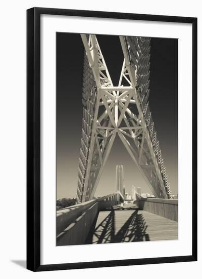 Skydance Footbridge over Highway I-40, Oklahoma City, Oklahoma, USA-Walter Bibikow-Framed Photographic Print