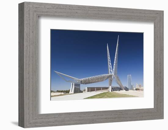 Skydance Footbridge over Highway I-40, Oklahoma City, Oklahoma, USA-Walter Bibikow-Framed Photographic Print