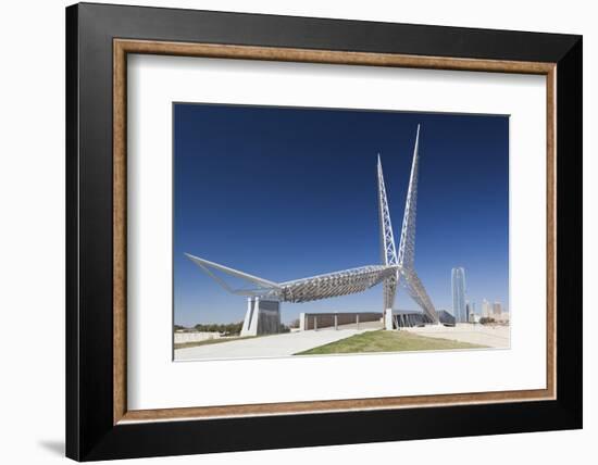 Skydance Footbridge over Highway I-40, Oklahoma City, Oklahoma, USA-Walter Bibikow-Framed Photographic Print