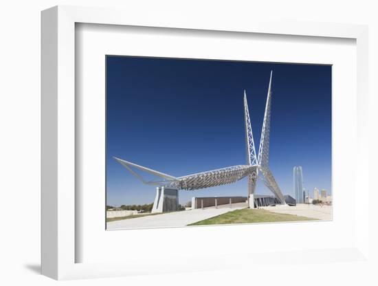 Skydance Footbridge over Highway I-40, Oklahoma City, Oklahoma, USA-Walter Bibikow-Framed Photographic Print