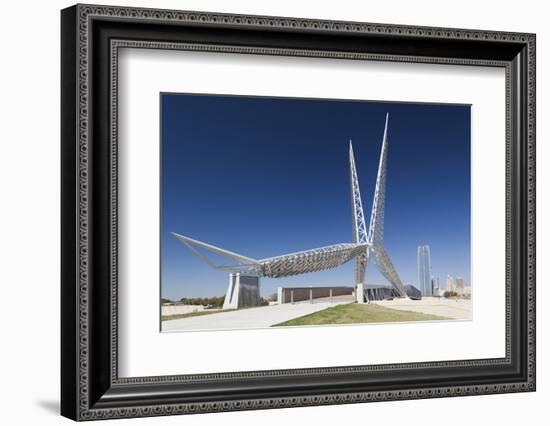 Skydance Footbridge over Highway I-40, Oklahoma City, Oklahoma, USA-Walter Bibikow-Framed Photographic Print