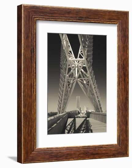 Skydance Footbridge over Highway I-40, Oklahoma City, Oklahoma, USA-Walter Bibikow-Framed Photographic Print